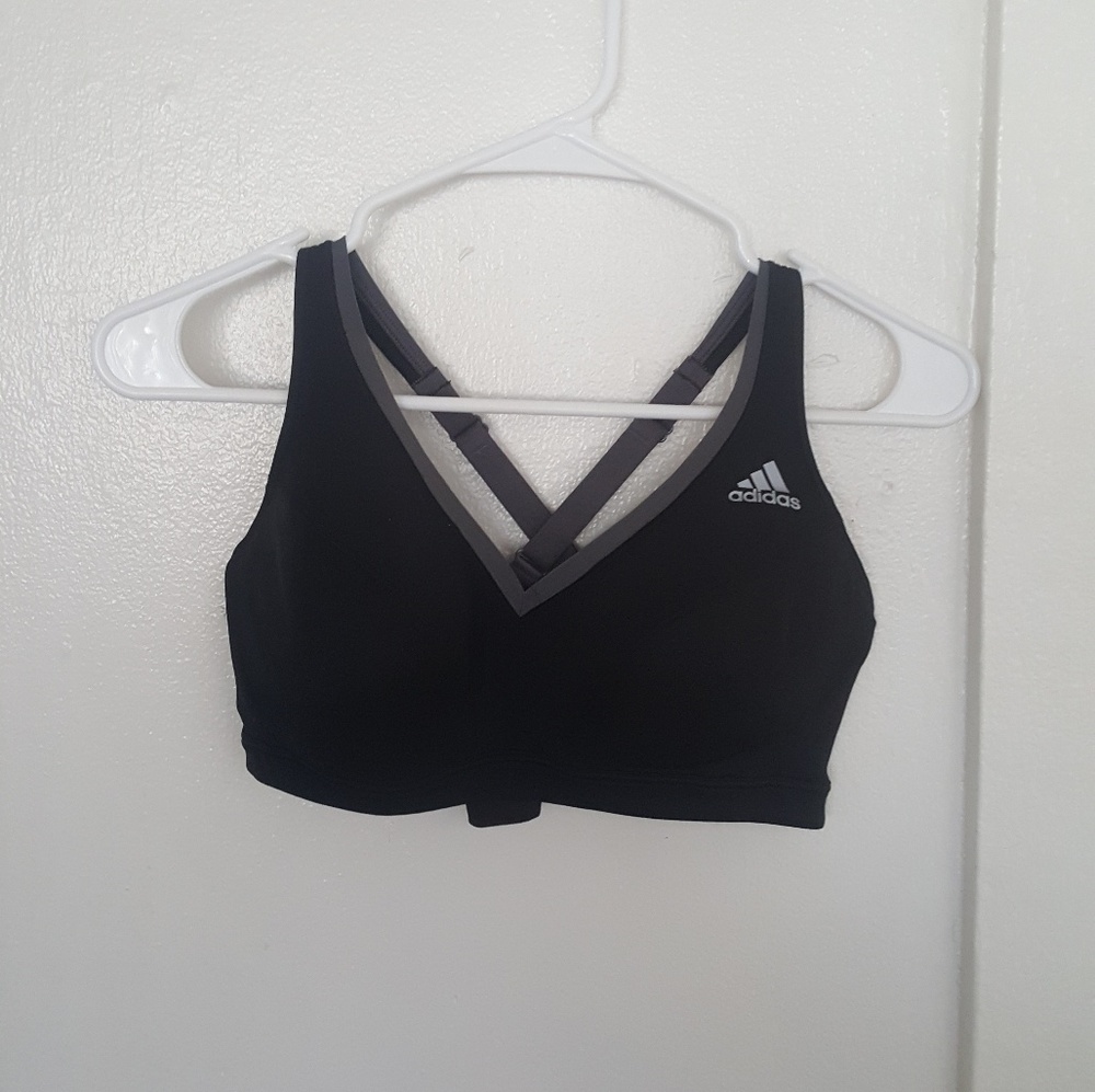 Black and Grey Size M Sports Bra